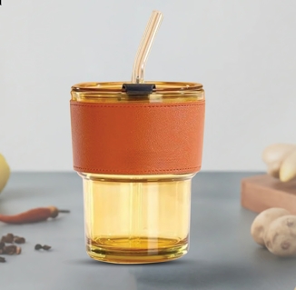 Leather Sleeve Tumbler
