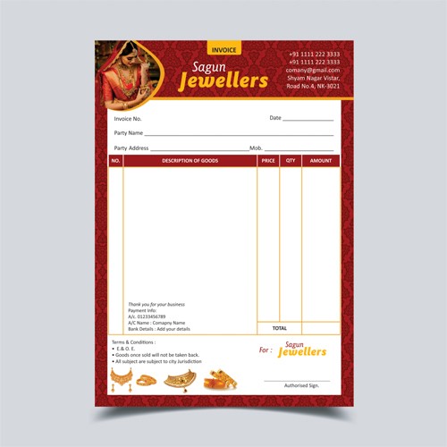 Triplicate NCR Bill Book