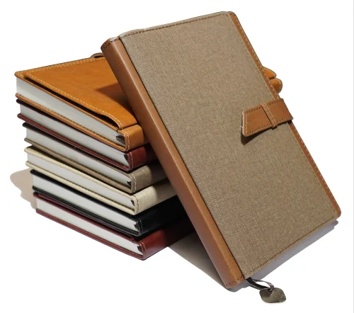 Fabric Cover Journal with Strap Closure